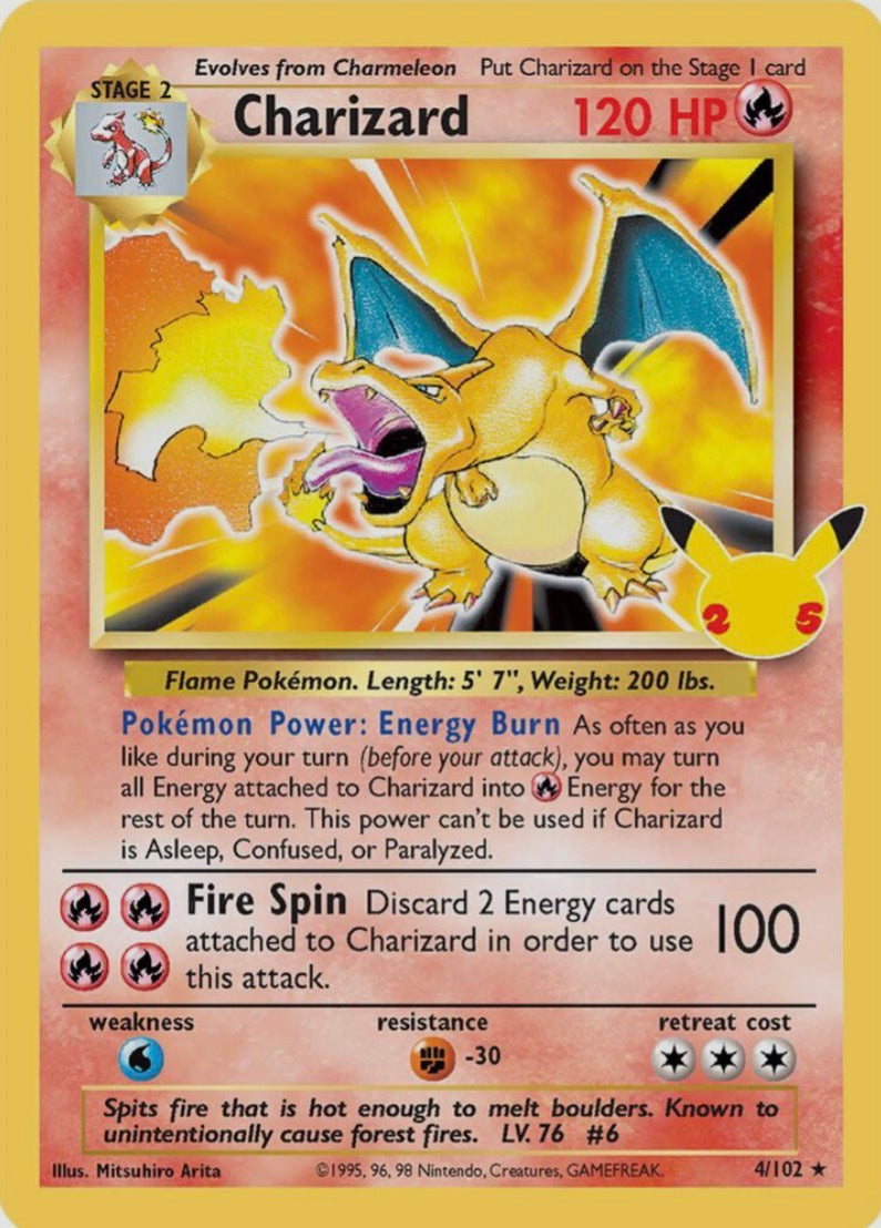 Charizard 25th Celebrations (NM)